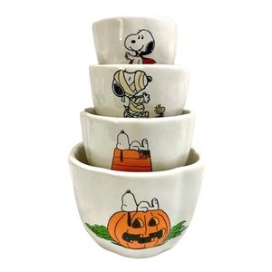 Rae Dunn Peanuts Halloween 2023 Measuring Cups, Set of 4